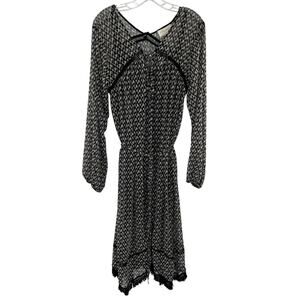 a la plage women’s geometric print asymmetrical midi dress